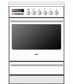 Atag FG411L Fornuis met infra/hetelucht oven en gaskookplaat, luxe uitvoering onderdelen en accessoires